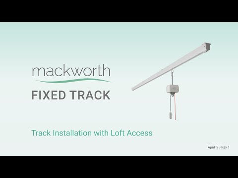 Mackworth Overhead Patient Ceiling Lift Track Installation with Loft Access