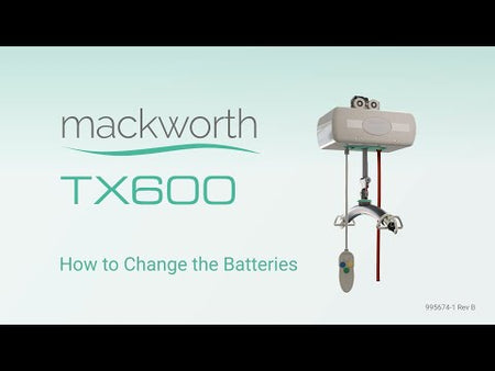 How to Change the Batteries on a TX600 Fixed Ceiling Lift?