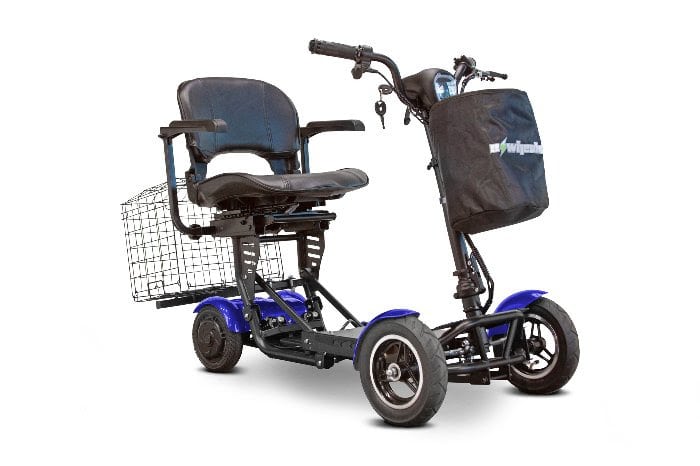 Blue EW-22 Scooter Front View By EWheels | Wheelchair Liberty