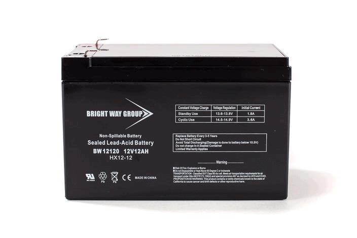 12V 12Ah AGM SLA Battery | Bright Way Group BW12120 | Wheelchair Liberty 