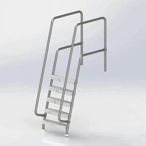 5-Steps (25025) - Missoula Therapy Pool Ladder by Spectrum Aquatics | Wheelchair Liberty