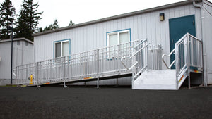 PATHWAY HD CODE COMPLIANT COMMERCIAL MODULAR ACCESS STAIRS BY EZ-ACCESS