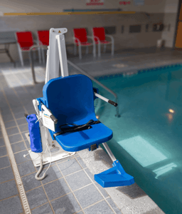 Top View - Aqua Creek Admiral Electric Pool Lift - ADA Compliant | Wheelchair Liberty