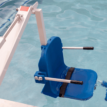 Submerged in Pool - Aqua Creek Admiral Electric Pool Lift - ADA Compliant | Wheelchair Liberty