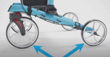 Base Wheels - Lumex Gaitster Forearm Rollator By Graham Field | Wheelchair Liberty 