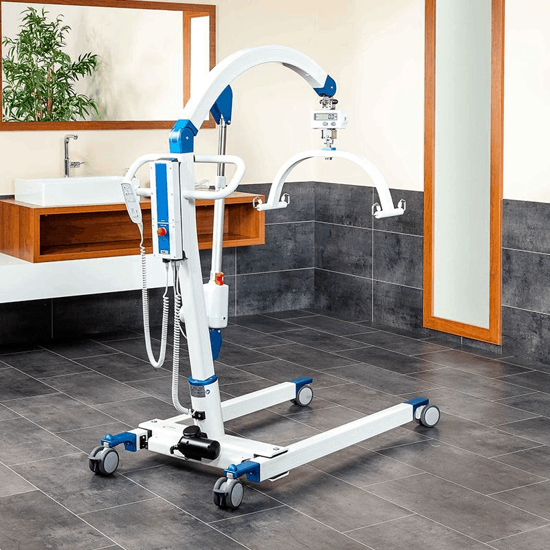 Blue - Beka CARLO ALU Floor Lift Mobile Lifts By Handicare | Wheelchair Liberty