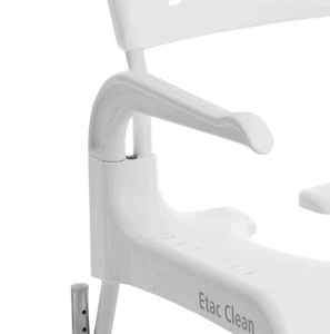 CLEAN Height Adjustable Shower Commode Chair Arm Rest