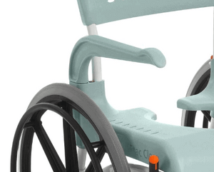 CLEAN Self-Propelled Shower Commode Chair - Arm Support