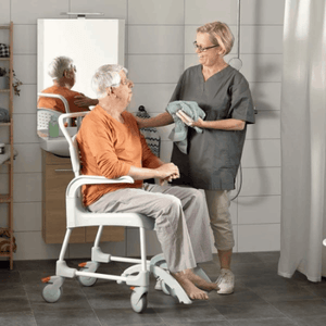 CLEAN Shower Commode Chair Carer Use