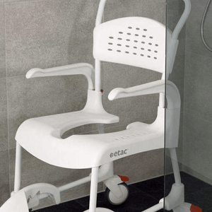 CLEAN Shower Commode Chair Fit In Shower