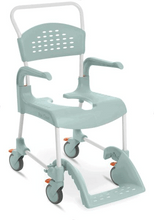 CLEAN Shower Commode Chair Lagoon Green Full Image