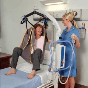 Caregiver Use - Hoyer Advance-E Electric Portable Patient Lift Joerns-Wheelchair Liberty