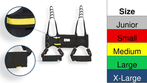 Color Size Indication - Rehab Total Support System Walking Sling By Handicare | Wheelchair Liberty