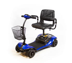 Blue - Dasher 4 4-Wheel Electric Scooter by Shoprider | Wheelchair Liberty