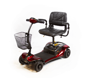 Red - Dasher 4 4-Wheel Electric Scooter by Shoprider | Wheelchair Liberty