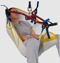 Disposable Sling In Use - Cradle Clip Sling Replacement Slings By Bestcare LLC | Wheelchair Liberty