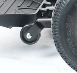 Dualer Compact FWD RWD Power Wheelchair P312 - Anti-tip Wheels - By Merits | Wheelchair Liberty 