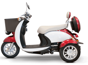 EW-11 Electric Mobility Scooter Red  Full Left View | Wheelchair Liberty
