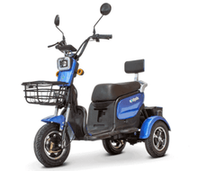 EW-12 Recreational Electric Scooter - Blue Front Left View | Wheelchair Liberty