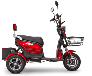 EW-12 Recreational Electric Scooter - Red Full Right View | Wheelchair Liberty