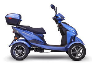 EW-14 4-Wheel Mobility Scooter Light Blue full right view | Wheelchair Liberty