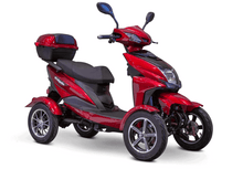 EW-14 4-Wheel Mobility Scooter Red Front Right View | Wheelchair Liberty