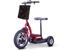 EW-18 Recreational 3-Wheel Stand-in-Ride Scooter Red Front Left View | Wheelchair Liberty