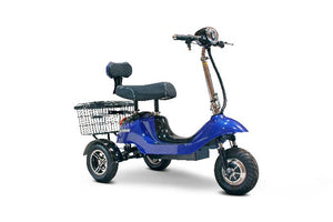 Blue EW-19 Recreational 3-Wheel Mobility Scooters By EWheels Medical | Wheelchair Liberty