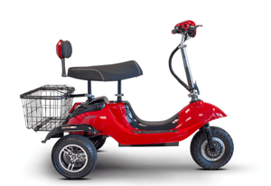 EW-19 3-Wheel Mobility Scooters Red Full Right View | Wheelchair Liberty