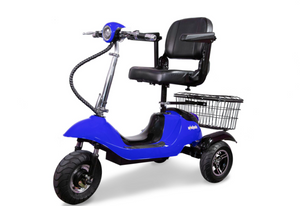 EW 20 Recreational 3-Wheel Mobility Scooter Blue Front Left View | Wheelchair Liberty