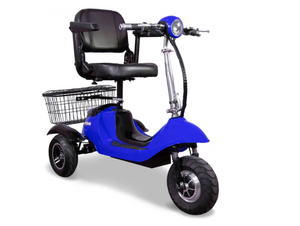 EW 20 Recreational 3-Wheel Mobility Scooter Blue Front Right View | Wheelchair Liberty