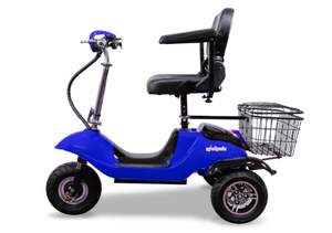 EW 20 Recreational 3-Wheel Mobility Scooter Blue Full Left View | Wheelchair Liberty