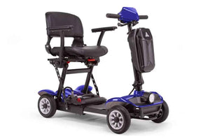 EW-26 Blue Left Front Side View | Wheelchair Liberty