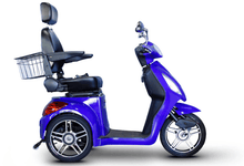 EW-36 3-wheel Mobility Scooters Blue Full Right View | Wheelchair Liberty