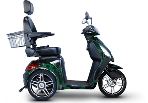 EW-36 Elite Green Recreational 3-Wheel Mobility Scooter Camo Full Right View | Wheelchair Liberty