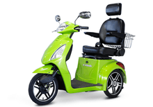 EW-36 Elite Recreational 3-Wheel Mobility Scooter Green Front Left View | Wheelchair Liberty
