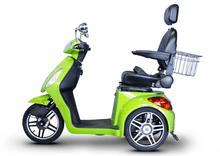 EW-36 Elite Recreational 3-Wheel Mobility Scooter Green Full Left View | Wheelchair Liberty