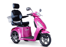EW-36 Elite Recreational 3-Wheel Mobility Scooter Magenta Front Right View  | Wheelchair Liberty