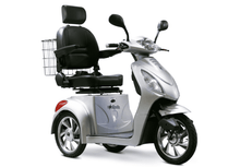 EW-36 Elite Recreational 3-Wheel Mobility Scooter Silver Front Right View | Wheelchair Liberty