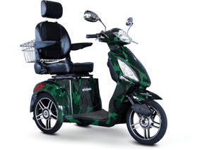 EW-36 Green 3-wheel Mobility Scooters Camo Front Right View | Wheelchair Liberty