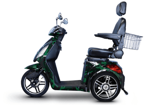 EW-36 3-wheel Mobility Scooters Green Full Left View | Wheelchair Liberty