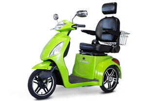 EW-36 3-wheel Mobility Scooters Green Front Left View | Wheelchair Liberty
