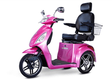 EW-363-wheel Mobility Scooters Magenta Front Left View | Wheelchair Liberty