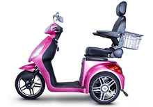EW-36 3-wheel Mobility Scooters Magenta Full Left View | Wheelchair Liberty