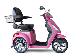 EW-36 3-wheel Mobility Scooters Magenta Full Right View | Wheelchair Liberty