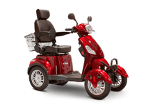 EW-46 Recreational 4-Wheel Mobility Scooter Red Front Right View | Wheelchair Liberty