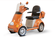 EW-52 Recreational 4-Wheel Mobility Scooter Orange Front Left View | Wheelchair Liberty