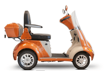 EW-52 Recreational 4-Wheel Mobility Scooter Orange Full Right View | Wheelchair Liberty
