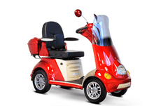 EW-52 Recreational 4-Wheel Mobility Scooter Red Front Right View | Wheelchair Liberty