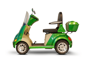 EW-52 Recreational 4-Wheel Mobility Scooter Green Full Left View | Wheelchair Liberty